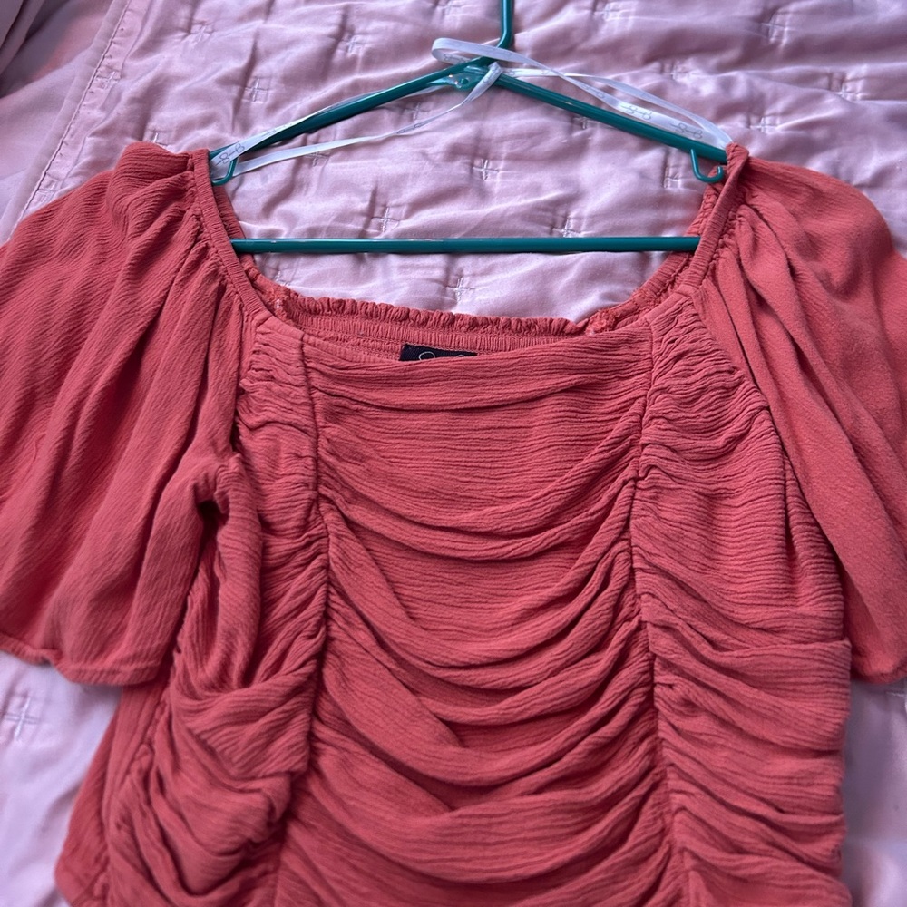 Women's Pink Jessica Simpson Ruched Top